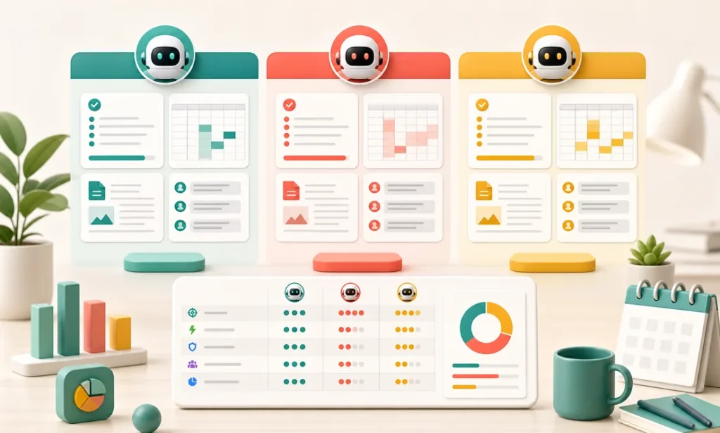 Comparativo de asistentes de inteligencia artificial para tareas de negocio