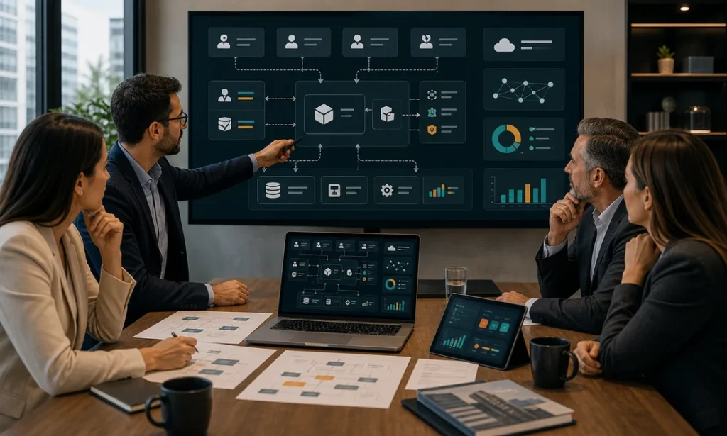Plataformas web empresariales con arquitectura modular e integraciones