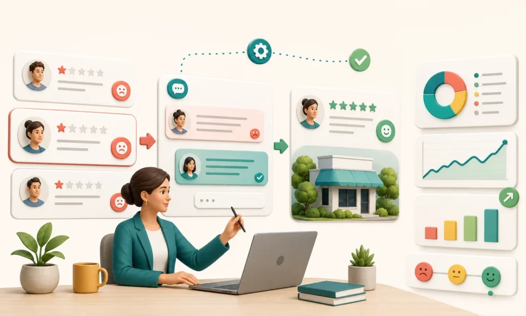 Gestion profesional de resenas negativas y reputacion online