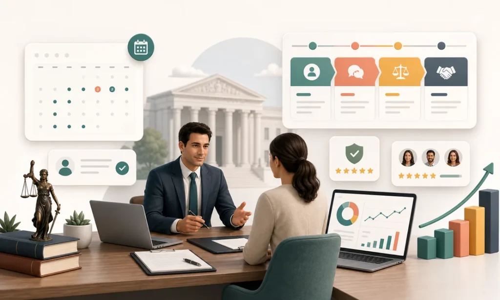 Estrategia digital para que un abogado consiga clientes
