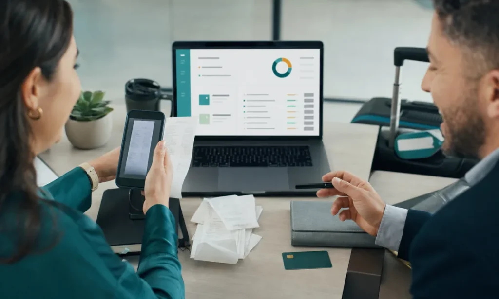 Control digital de gastos y viaticos con recibos escaneados