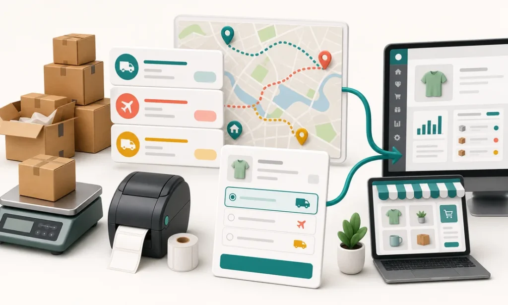 Cotizador de envios para ecommerce con rutas paquetes e integracion de tienda