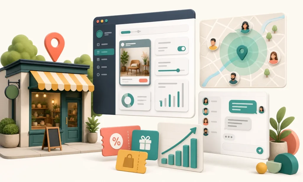 Anuncios digitales para atraer clientes a un negocio local