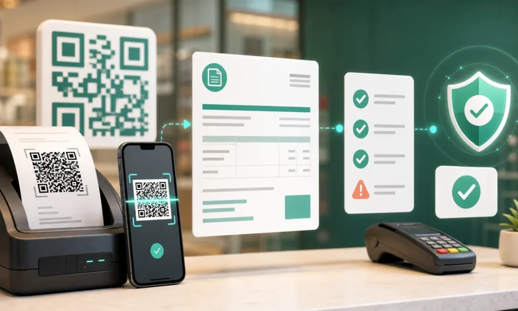 Facturacion con codigo QR en ticket hacia factura validacion y confirmacion digital