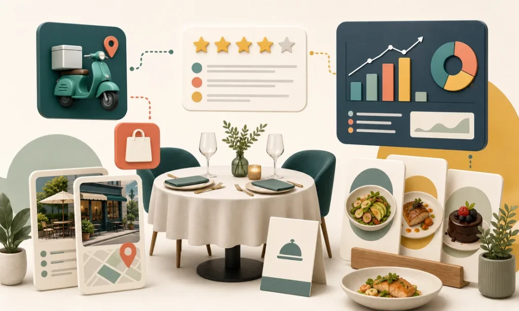 Marketing digital para restaurante con reservas resenas y ventas