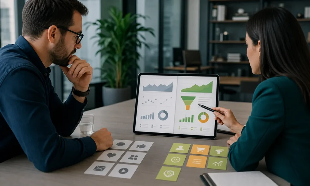 Comparacion entre metricas de vanidad y metricas de dinero en marketing