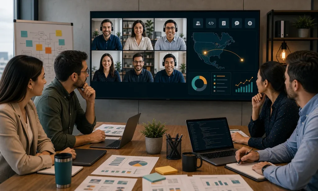 Nearshore en Mexico para desarrollo de software con equipos distribuidos