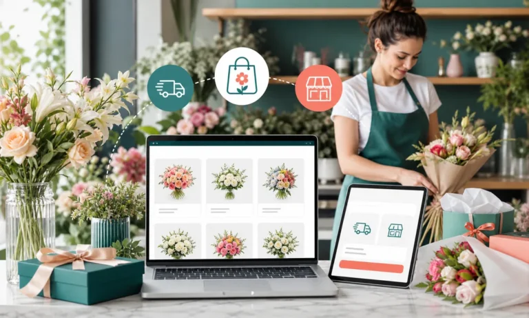 Página web para florerías y regalos: pedidos del día sin llamadas