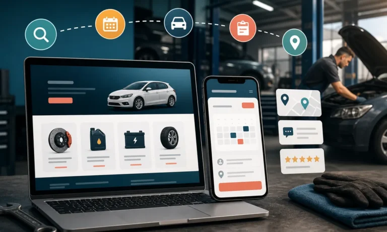 Página web para talleres mecánicos: del boca en boca a Google