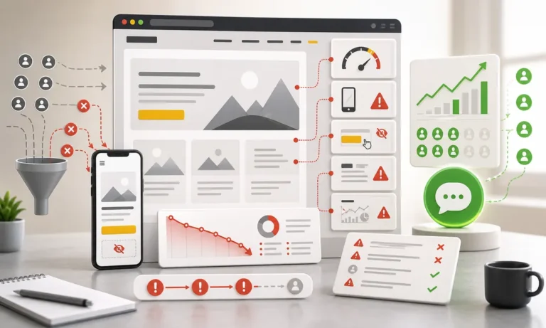 10 señales de que tu página web te está costando clientes