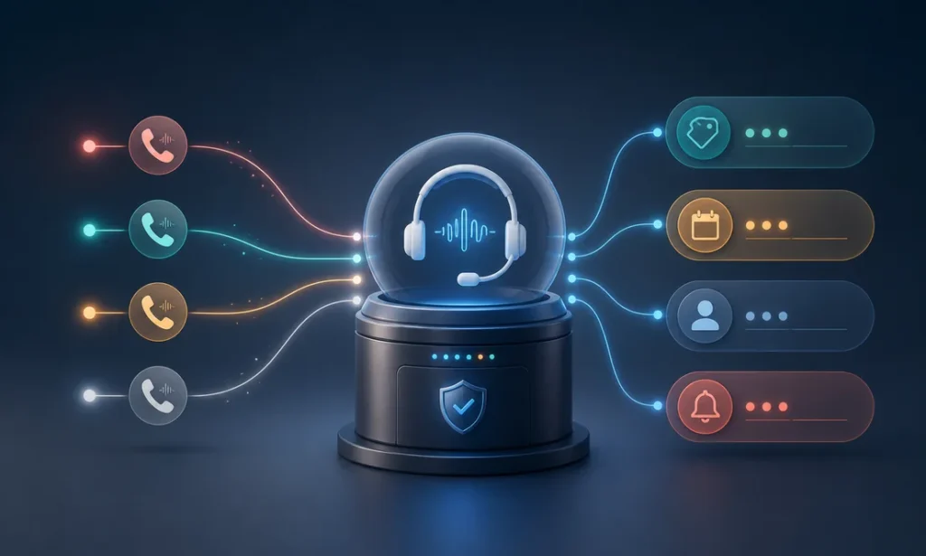 AI answering service routing small business calls into appointments, customer records, alerts, and follow-up