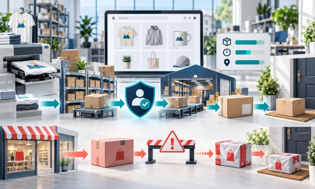 Rutas permitidas y riesgosa para vender en un marketplace sin manejar inventario